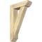 Ekena Millwork Traditional Slat Rough Sawn Bracket w/ Offset Brace, Douglas Fir, 6"W x 20"D x 32"H BKT0604X20X32TRA06RDF - alternate 1
